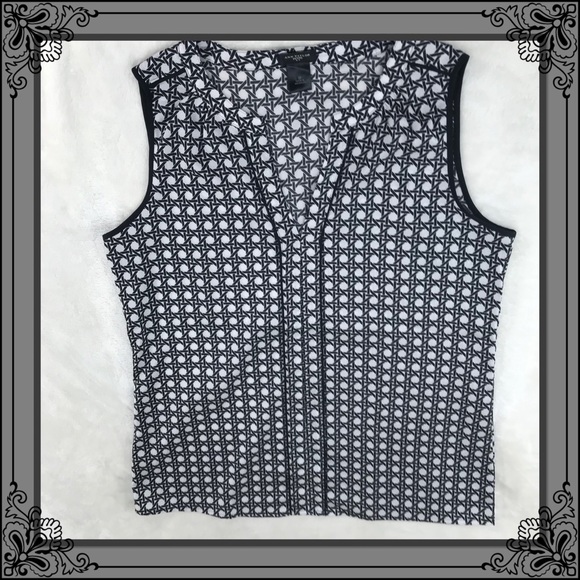 Ann Taylor Petite tank top in basket weave pattern - Picture 1 of 8